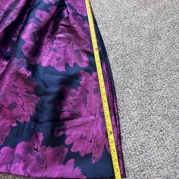 NWT! Chicwish PEONY JACQUARD MIDI SKIRT IN VIOLET Size M - Picture 7 of 12